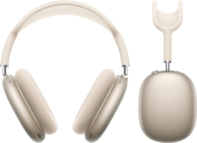 AirPods Max Starlight tulistas eest ja küljelt