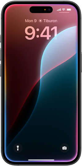 Flera iPhone-enheter som skrollar från vänster till höger. Alla enheter visar olika Apple Intelligence-funktioner.