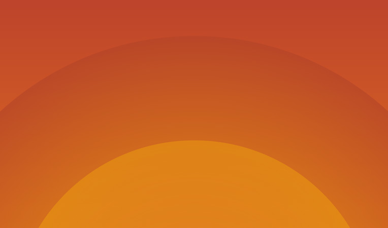 Karte zum Sehvermögen mit dunklem Farbverlauf in Orange und weißes Auge Symbol