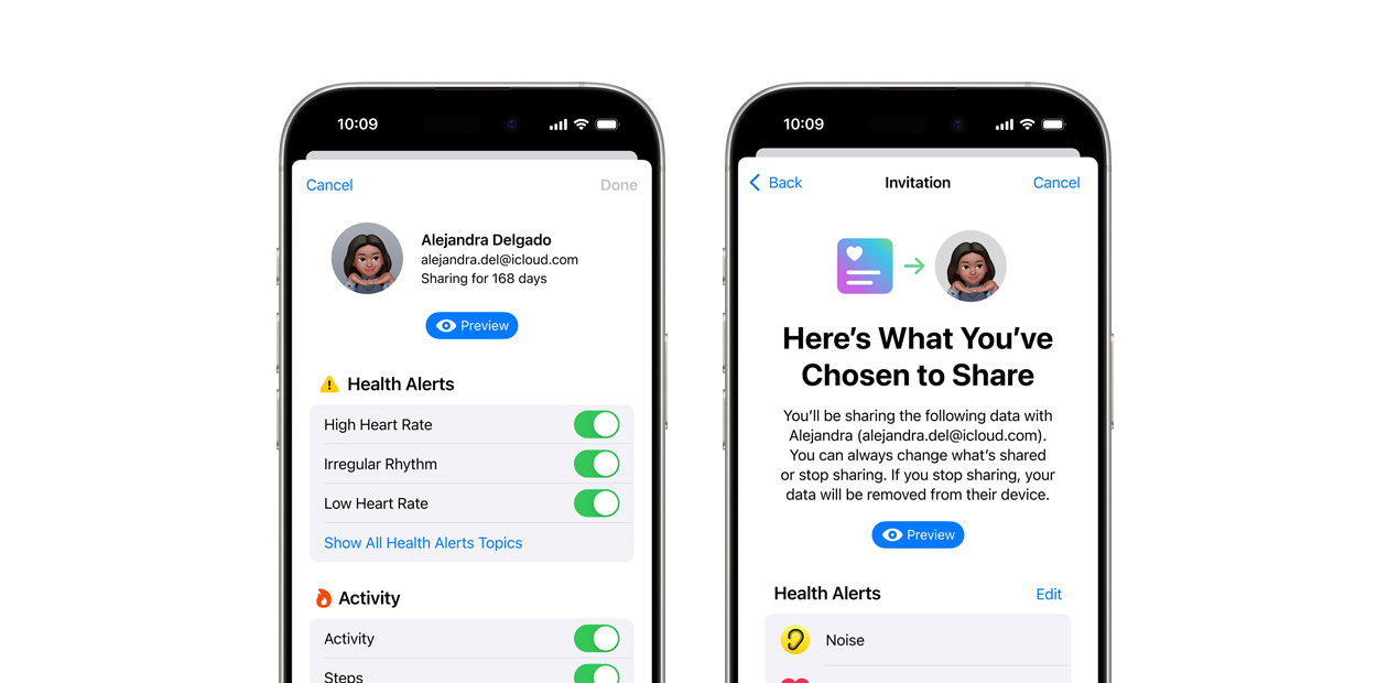 Un iPhone montrant l’app Santé.