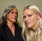 Center Stage for photos feature in use, highlighting the faces of people