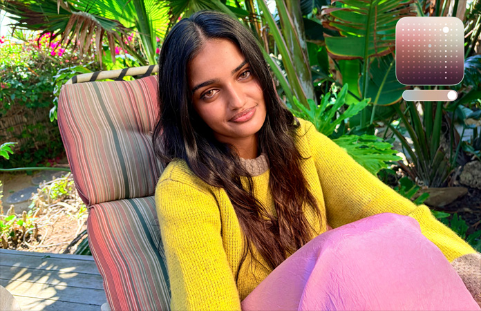 Foto di una persona scattata con la funzione stili fotografici