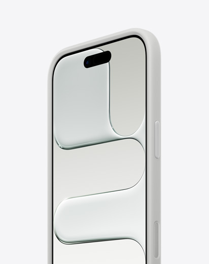 iPhone Air, front exterior, side exterior, thin profile, light grey Bumper attached
