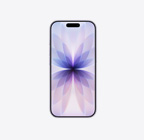 iPhone 17, front exterior, lavender colour, Dynamic Island centered at top